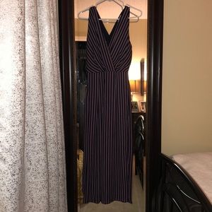 Red and Blue stripped Jumpsuit